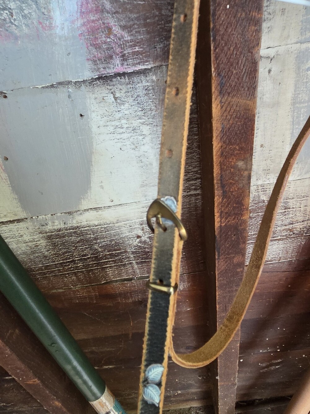 Vintage Thin Leather Belt